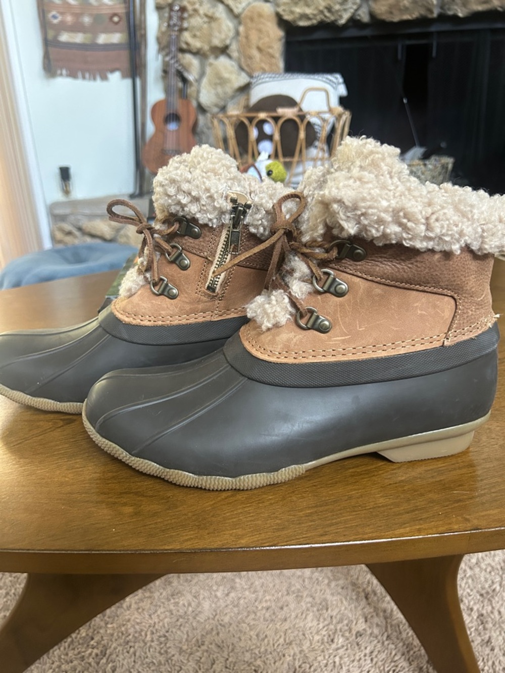 Women’s Sperry Sherpa-Trim Duck Boots - Picture 3 of 8